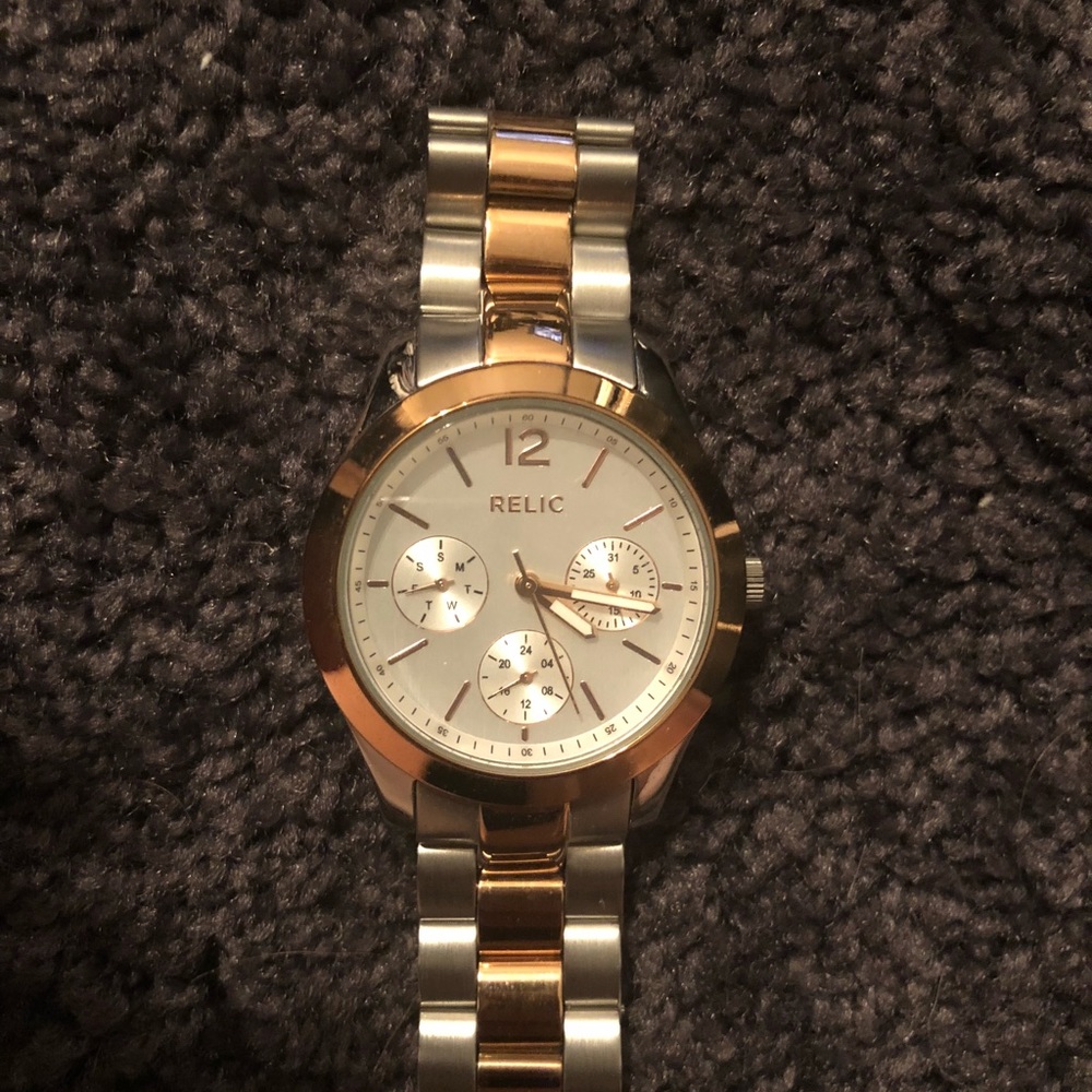 Relic By Fossil Gold/Silver Women’s Watch - image 1